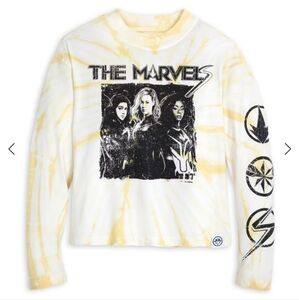 NWT Disney Marvels Womens Yellow Long Sleeve Shirt | Size Large
